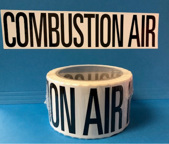 COMBUSTION AIR VENTING LABELS