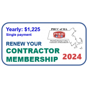 PHCC of MA Contractor Membership Dues Renewal 2024 - Full Payment